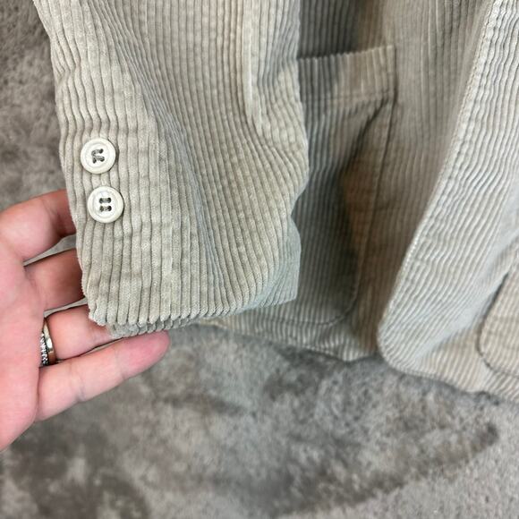 Tweeds Corduroy Blazer Jacket Longline Tan Beige Women's XS Extra Small - Picture 7 of 11